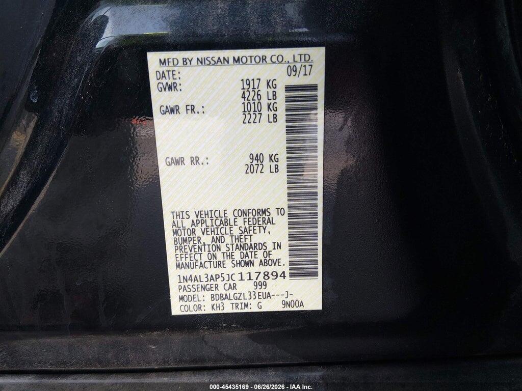 1N4AL3AP5JC117894 2018 NISSAN ALTIMA photo no. 9