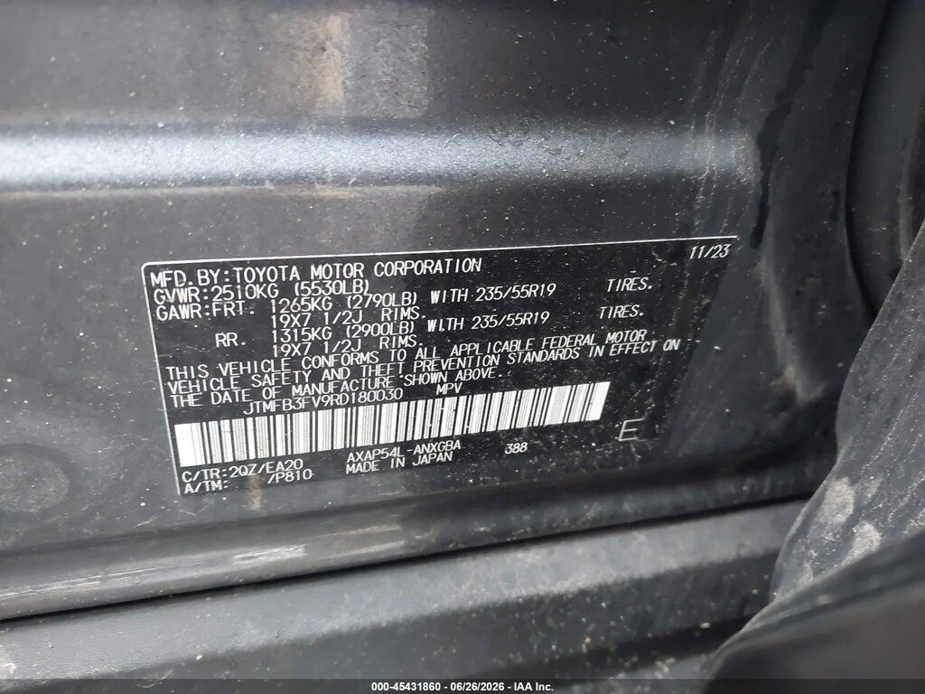 JTMFB3FV9RD180030 2024 TOYOTA RAV4 PRIME photo no. 9