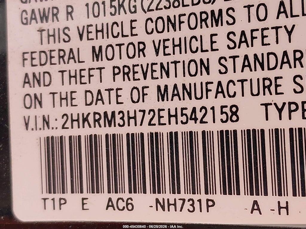 2HKRM3H72EH542158 2014 HONDA CR-V photo no. 9