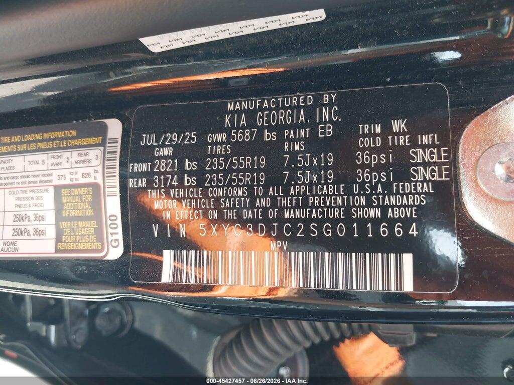 5XYC3DJC2SG011664 2025 KIA EV6 photo no. 9