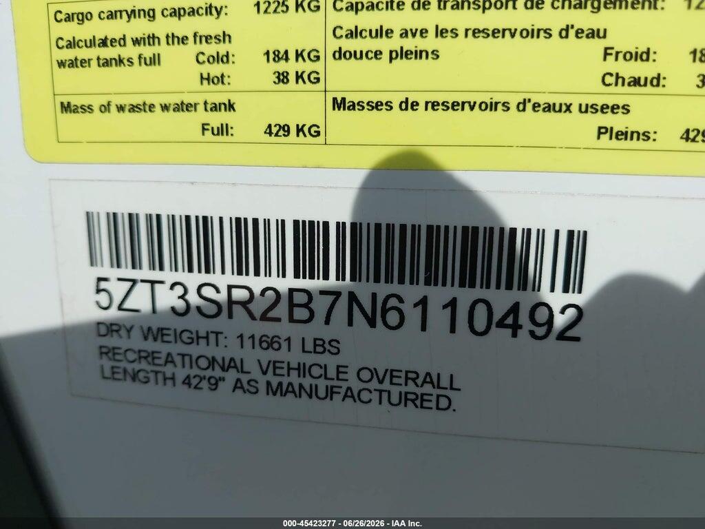 5ZT3SR2B7N6110492 2022 FOREST RIVER OTHER photo no. 9
