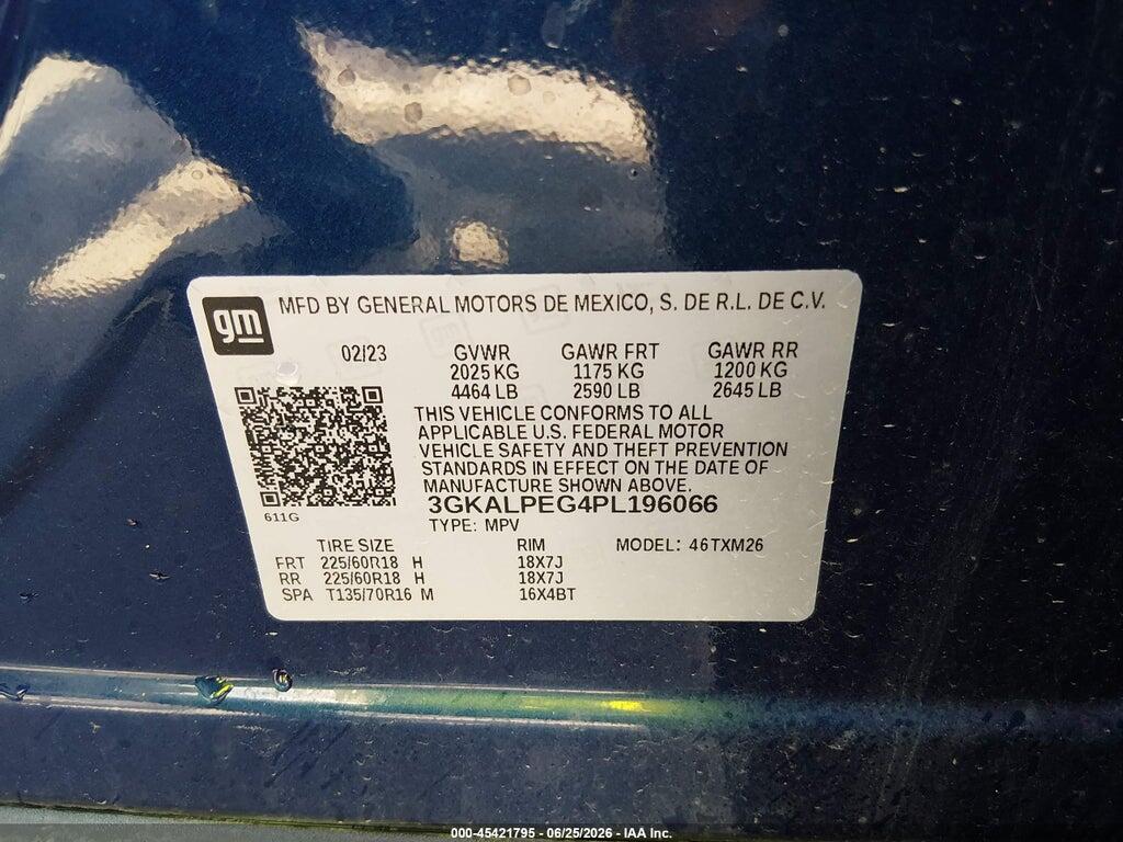 3GKALPEG4PL196066 2023 GMC TERRAIN photo no. 9