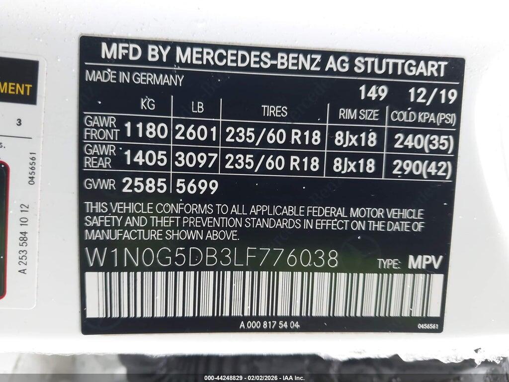 W1N0G5DB3LF776038 2020 MERCEDES-BENZ GLC 350E photo no. 9