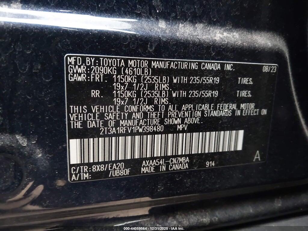 2T3A1RFV1PW398480 2023 TOYOTA RAV4 photo no. 9