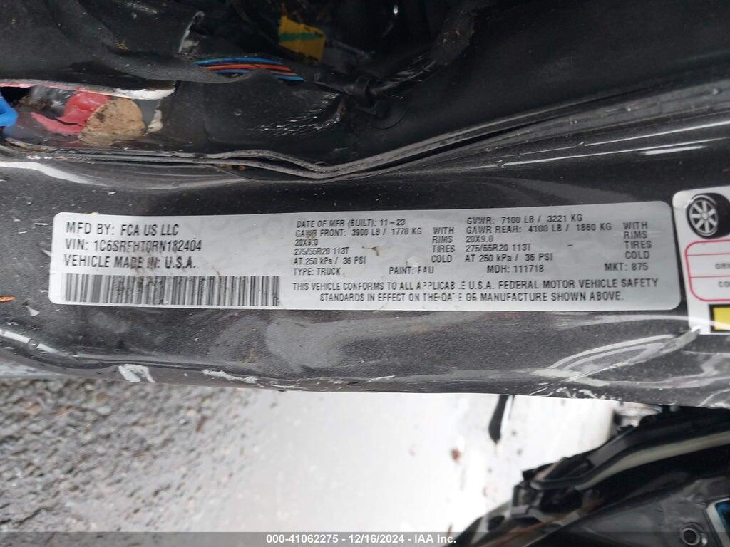 1C6SRFHT0RN182404 2024 RAM 1500 photo no. 9