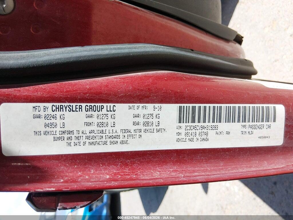 2C3CA5CV9AH319283 2010 CHRYSLER 300 photo no. 9