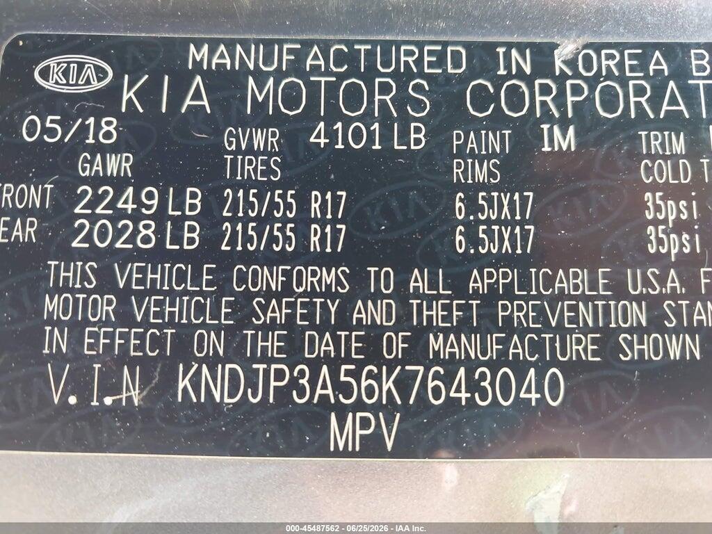 KNDJP3A56K7643040 2019 KIA SOUL photo no. 9