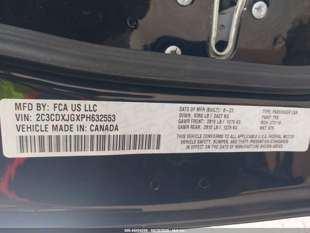 2C3CDXJGXPH632553 2023 DODGE CHARGER photo no. 9