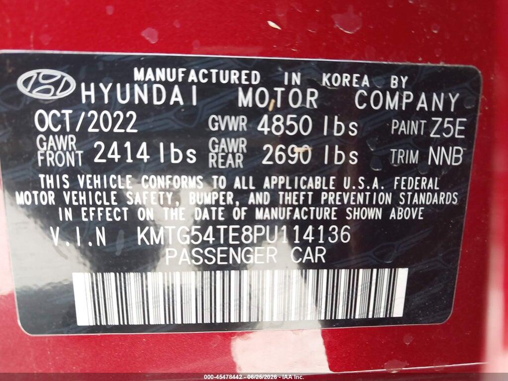 KMTG54TE8PU114136 2023 GENESIS G70 photo no. 9