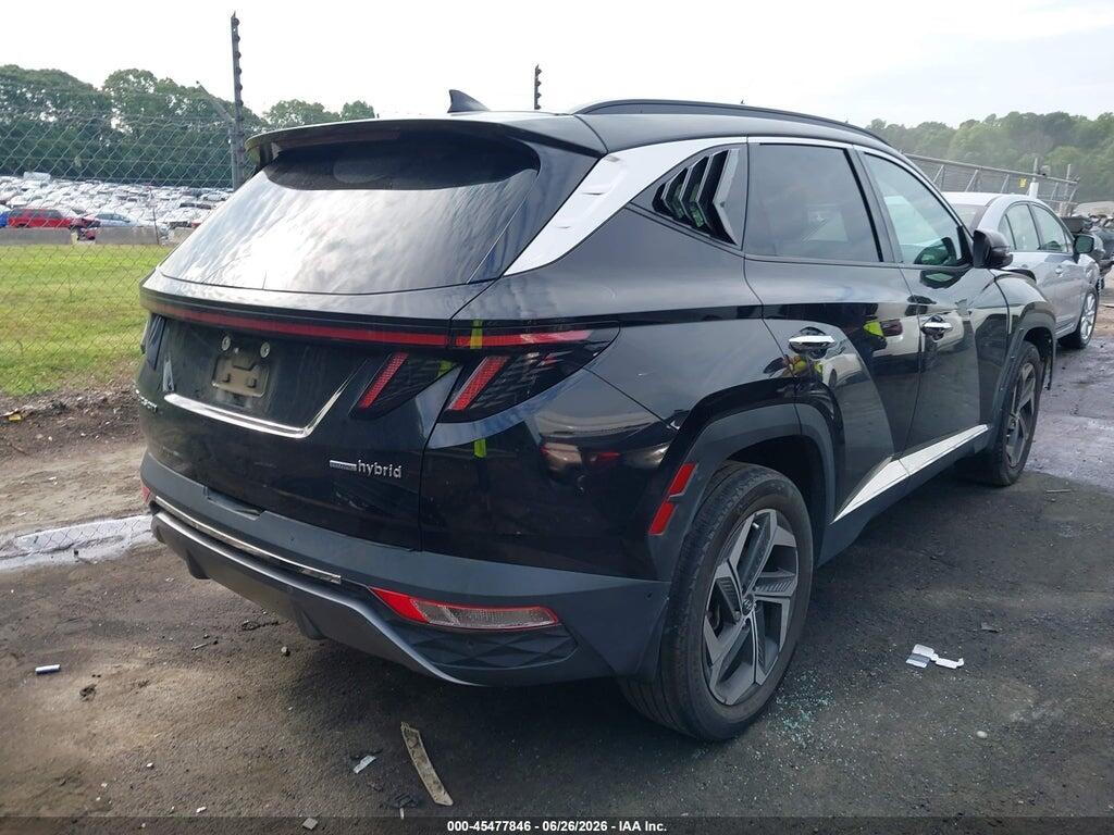 KM8JECA19NU077380 2022 HYUNDAI TUCSON HYBRID photo no. 4