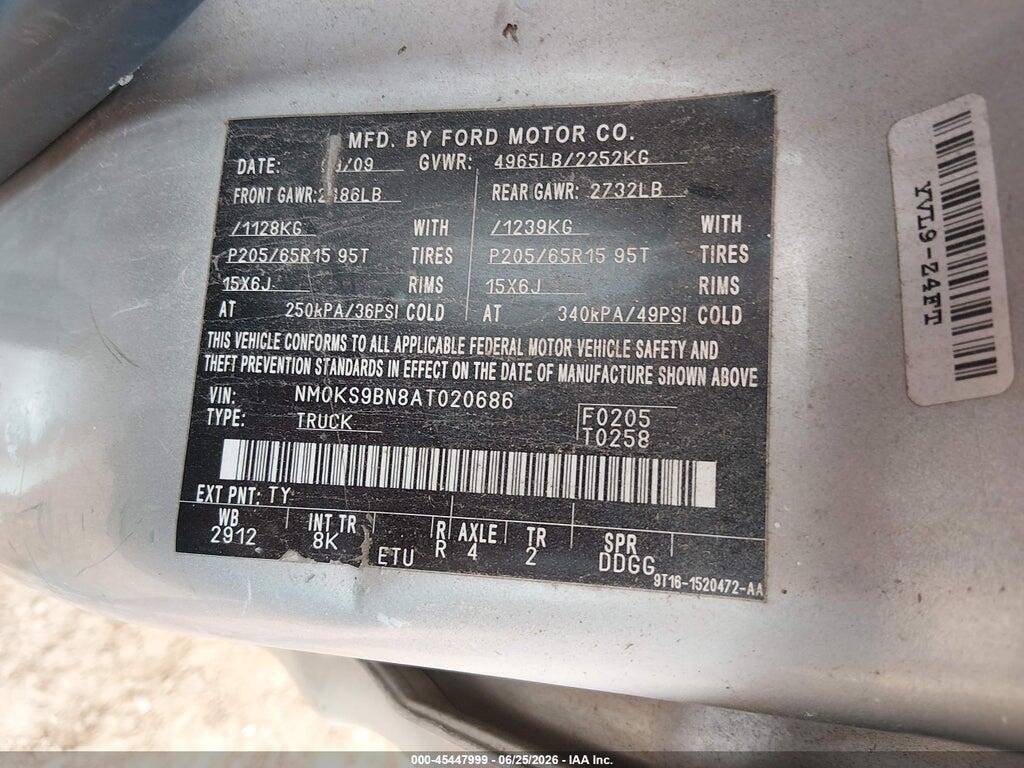 NM0KS9BN8AT020686 2010 FORD TRANSIT CONNECT photo no. 9