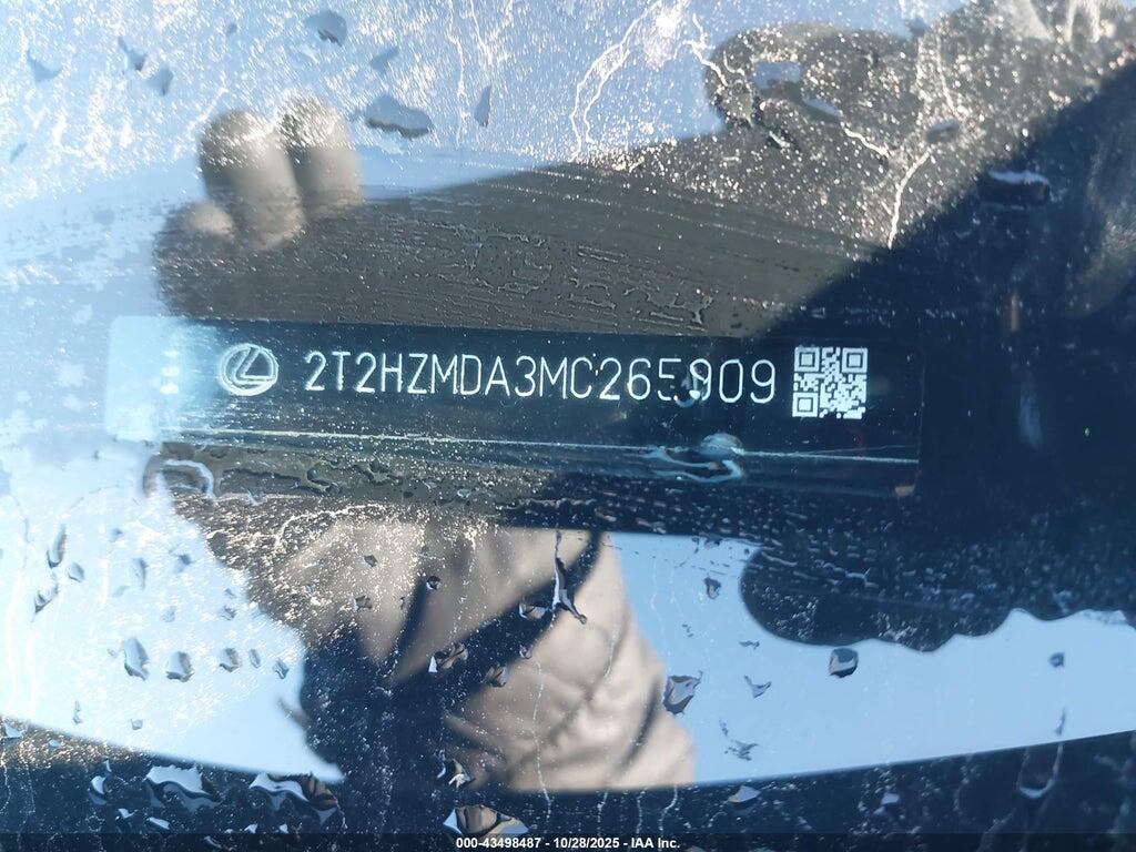 2T2HZMDA3MC265909 2021 LEXUS RX 350 photo no. 9