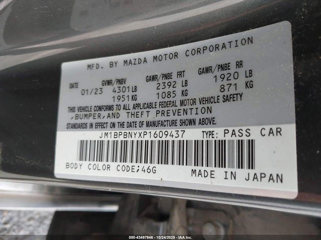 JM1BPBNYXP1609437 2023 MAZDA MAZDA3 photo no. 9