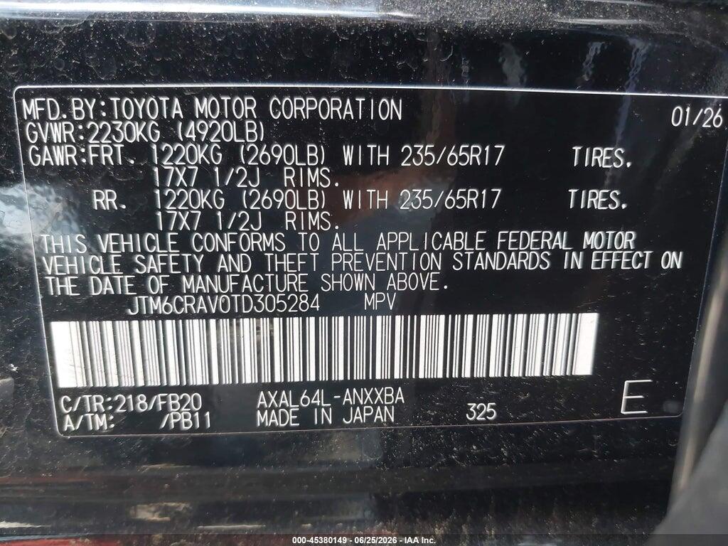 JTM6CRAV0TD305284 2026 TOYOTA RAV4 photo no. 9