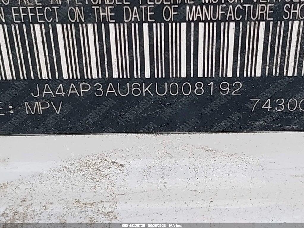 JA4AP3AU6KU008192 2019 MITSUBISHI OUTLANDER SPORT photo no. 9