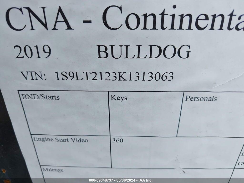 1S9LT2123K1313063 2019 BULLDOG TRAILER photo no. 9