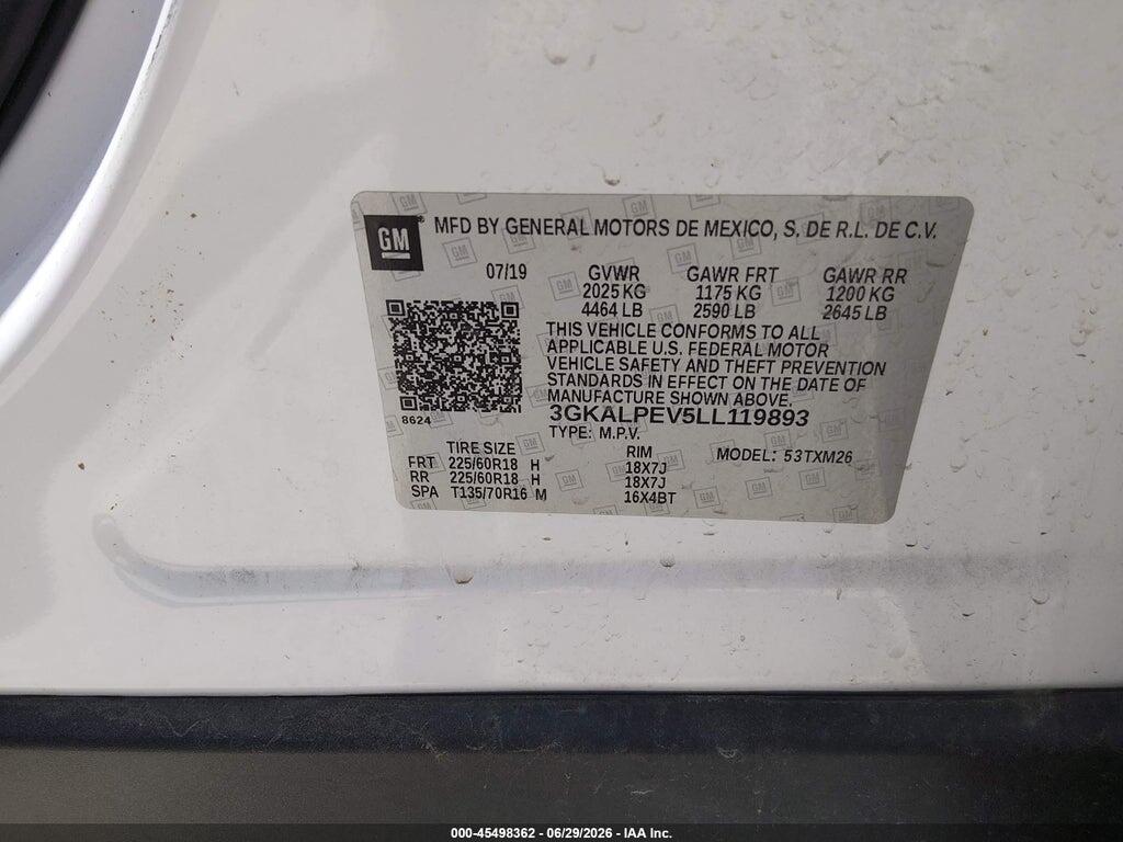 3GKALPEV5LL119893 2020 GMC TERRAIN photo no. 9