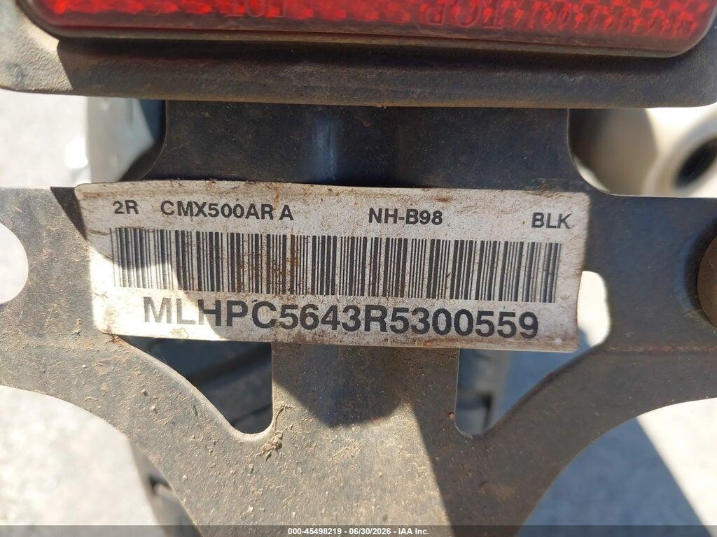 MLHPC5643R5300559 2024 HONDA CMX500 photo no. 10