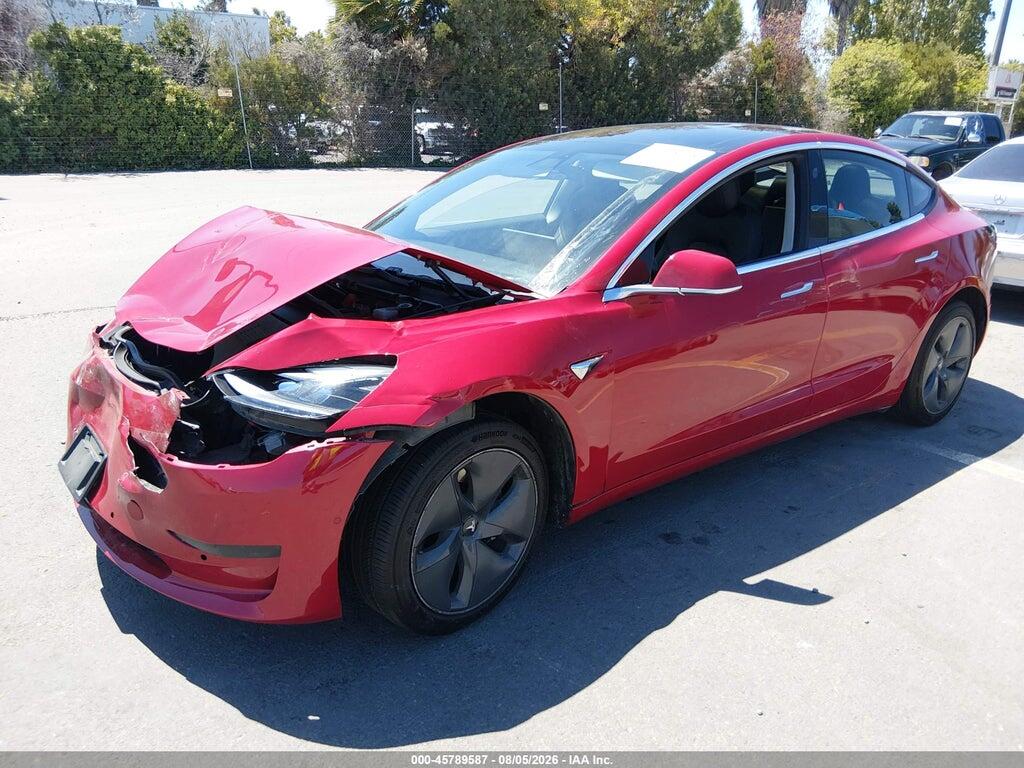 5YJ3E1EA9KF299076 2019 TESLA MODEL 3 photo no. 2