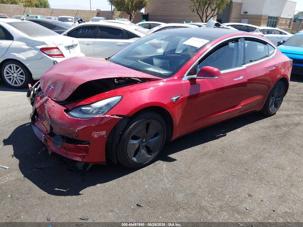 5YJ3E1EA6JF078386 2018 TESLA MODEL 3 photo no. 2