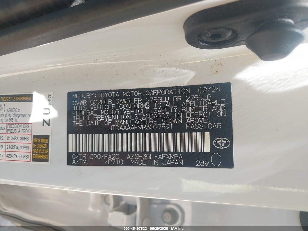 JTDAAAAF9R3027591 2024 TOYOTA CROWN photo no. 9