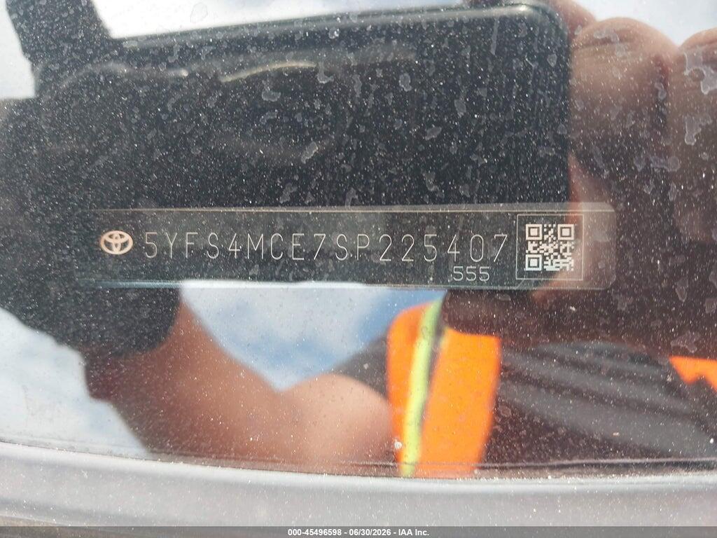 5YFS4MCE7SP225407 2025 TOYOTA COROLLA photo no. 9