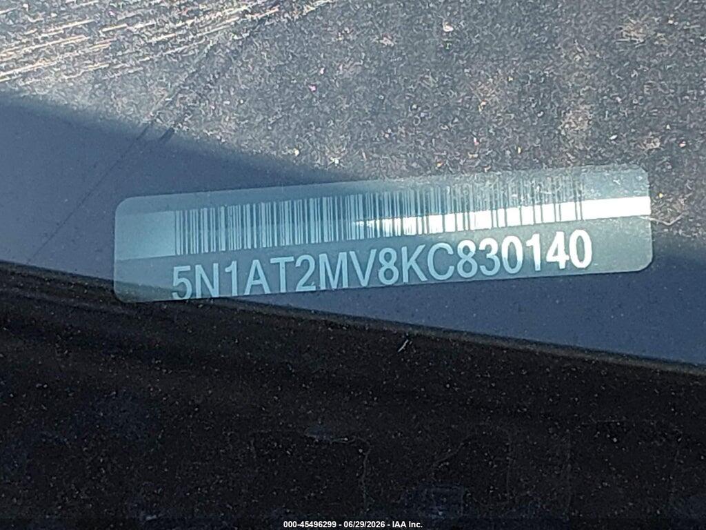 5N1AT2MV8KC830140 2019 NISSAN ROGUE photo no. 9