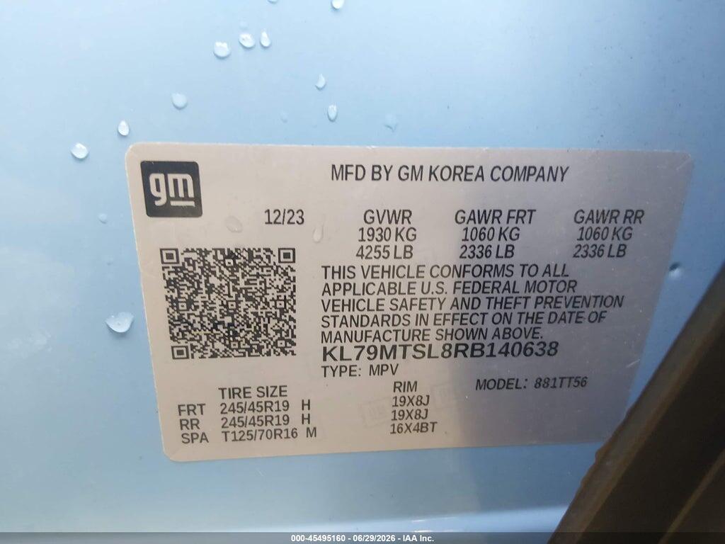 KL79MTSL8RB140638 2024 CHEVROLET TRAILBLAZER photo no. 9