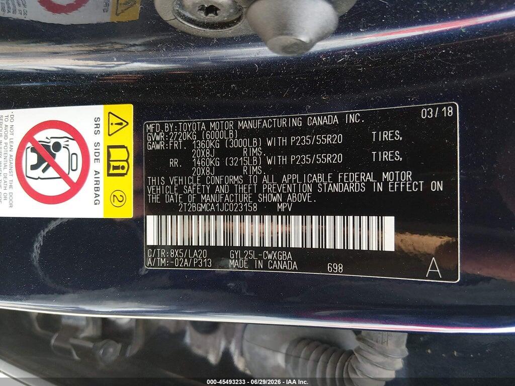 2T2BGMCA1JC023158 2018 LEXUS RX 450H photo no. 9
