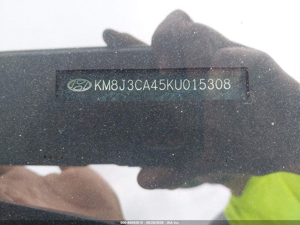 KM8J3CA45KU015308 2019 HYUNDAI TUCSON photo no. 9