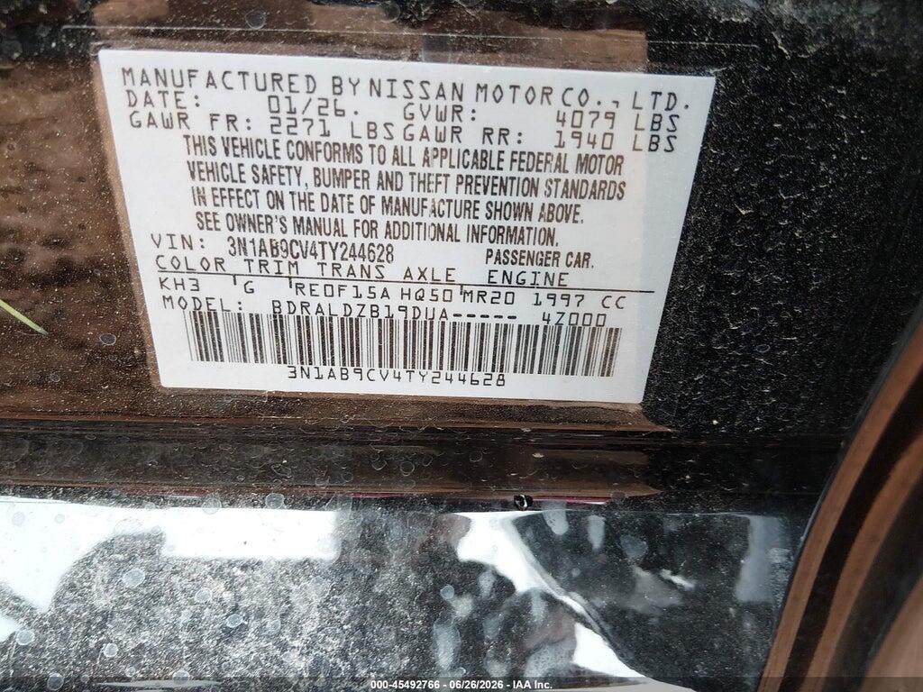 3N1AB9CV4TY244628 2026 NISSAN SENTRA photo no. 9