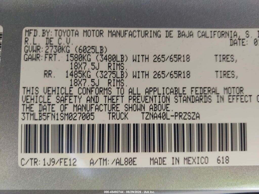 3TMLB5FN1SM027005 2025 TOYOTA TACOMA photo no. 9