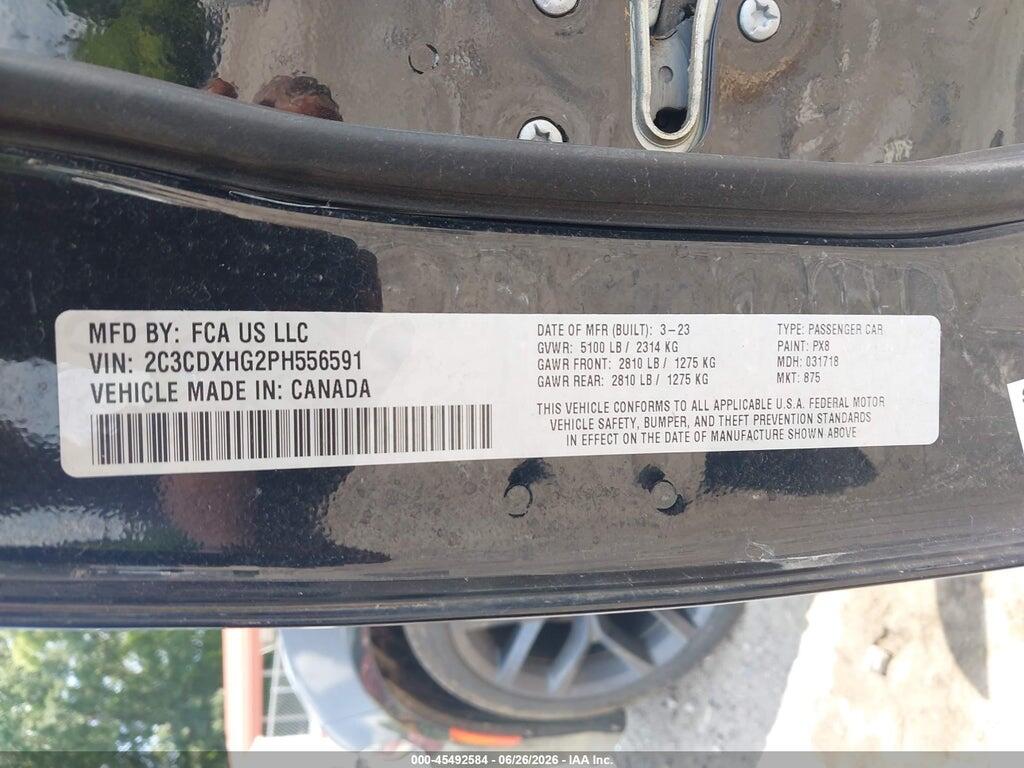 2C3CDXHG2PH556591 2023 DODGE CHARGER photo no. 9