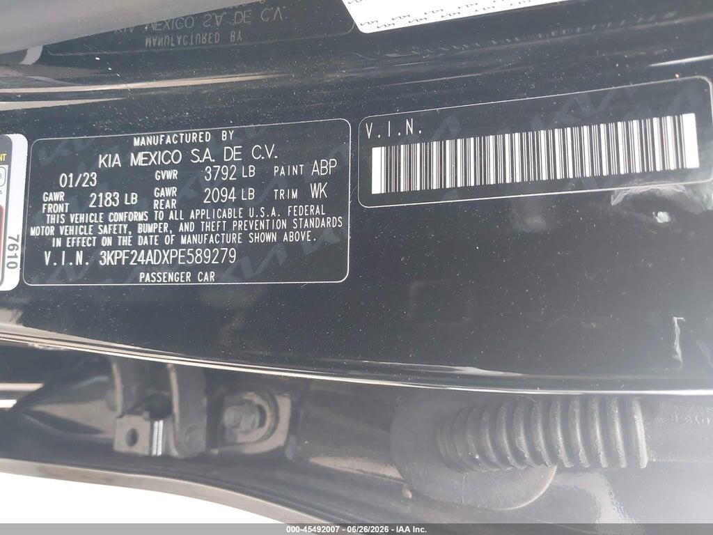3KPF24ADXPE589279 2023 KIA FORTE photo no. 9