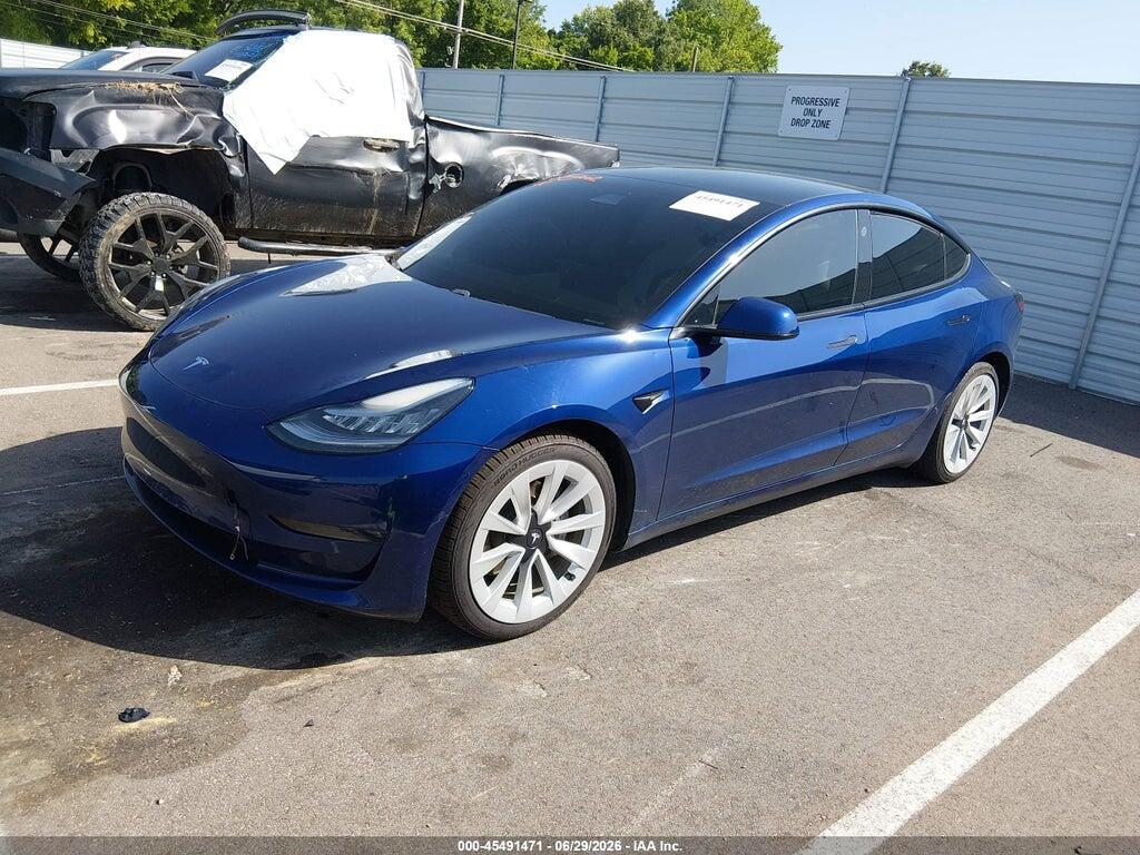 5YJ3E1EB8MF862842 2021 TESLA MODEL 3 photo no. 2