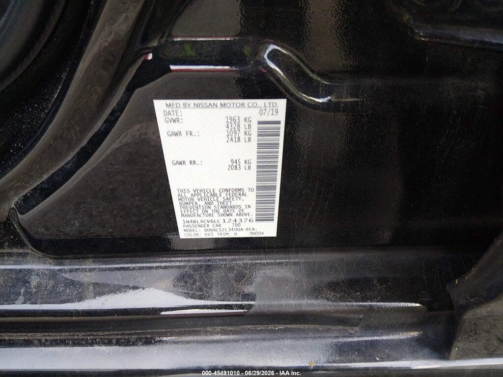 1N4BL4CV6LC124376 2020 NISSAN ALTIMA photo no. 9