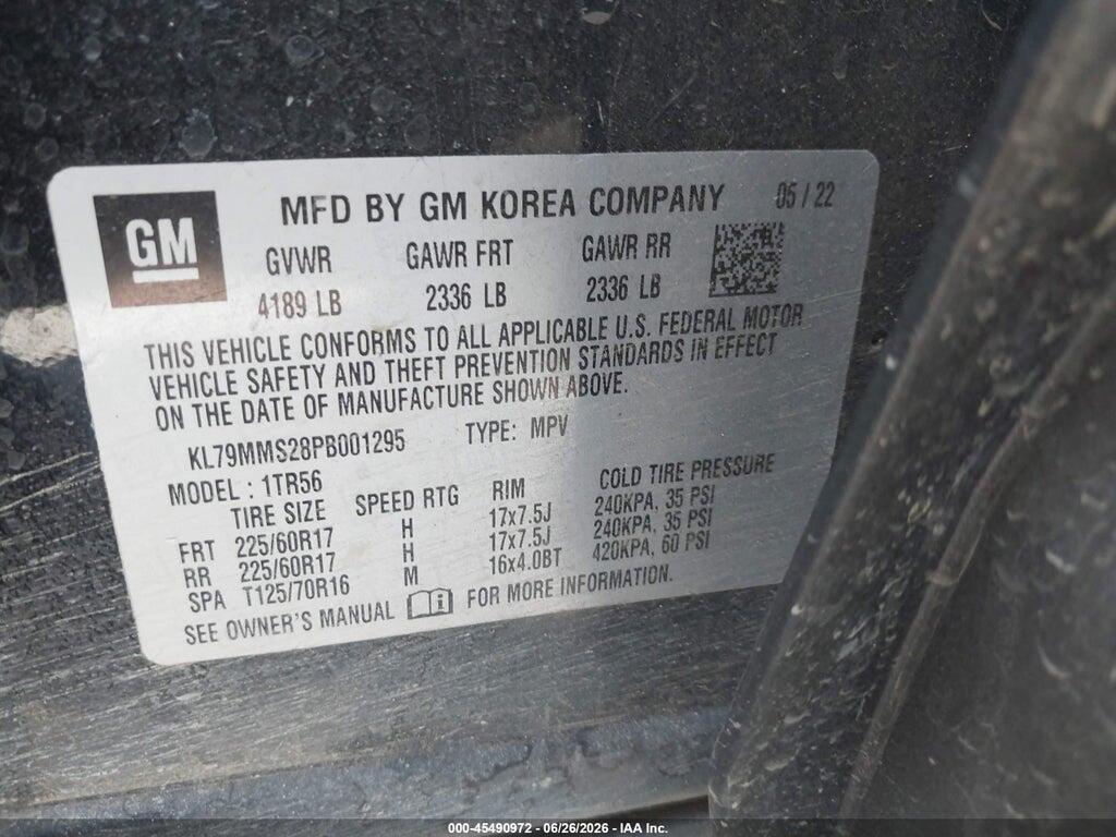 KL79MMS28PB001295 2023 CHEVROLET TRAILBLAZER photo no. 9