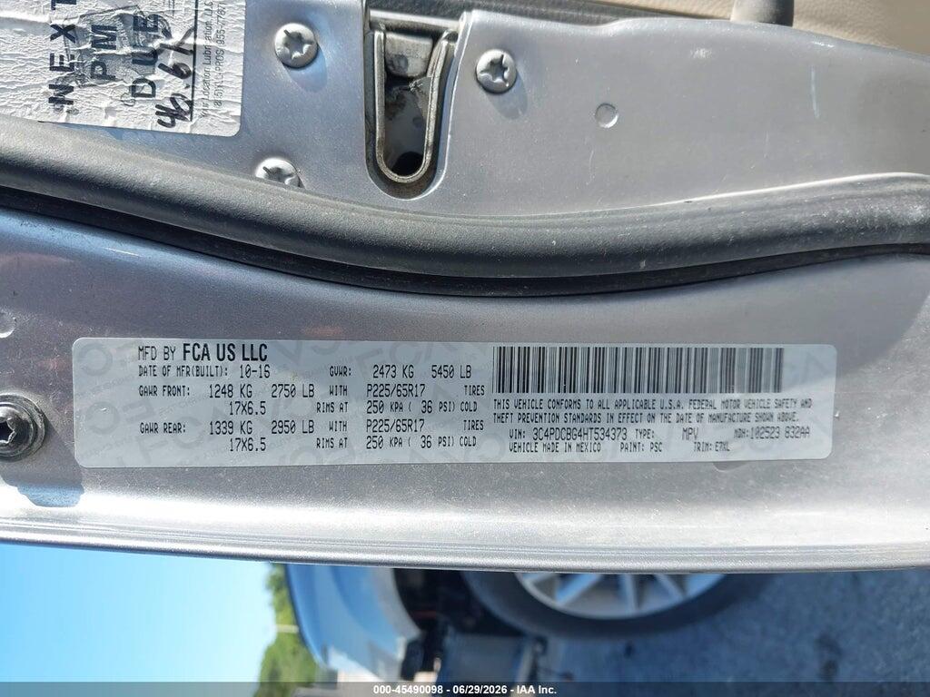 3C4PDCBG4HT534373 2017 DODGE JOURNEY photo no. 9