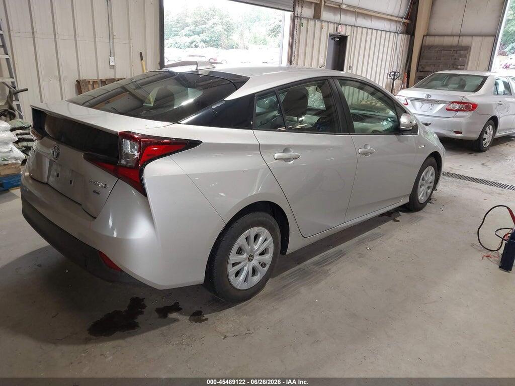 JTDKARFU4K3087102 2019 TOYOTA PRIUS photo no. 4