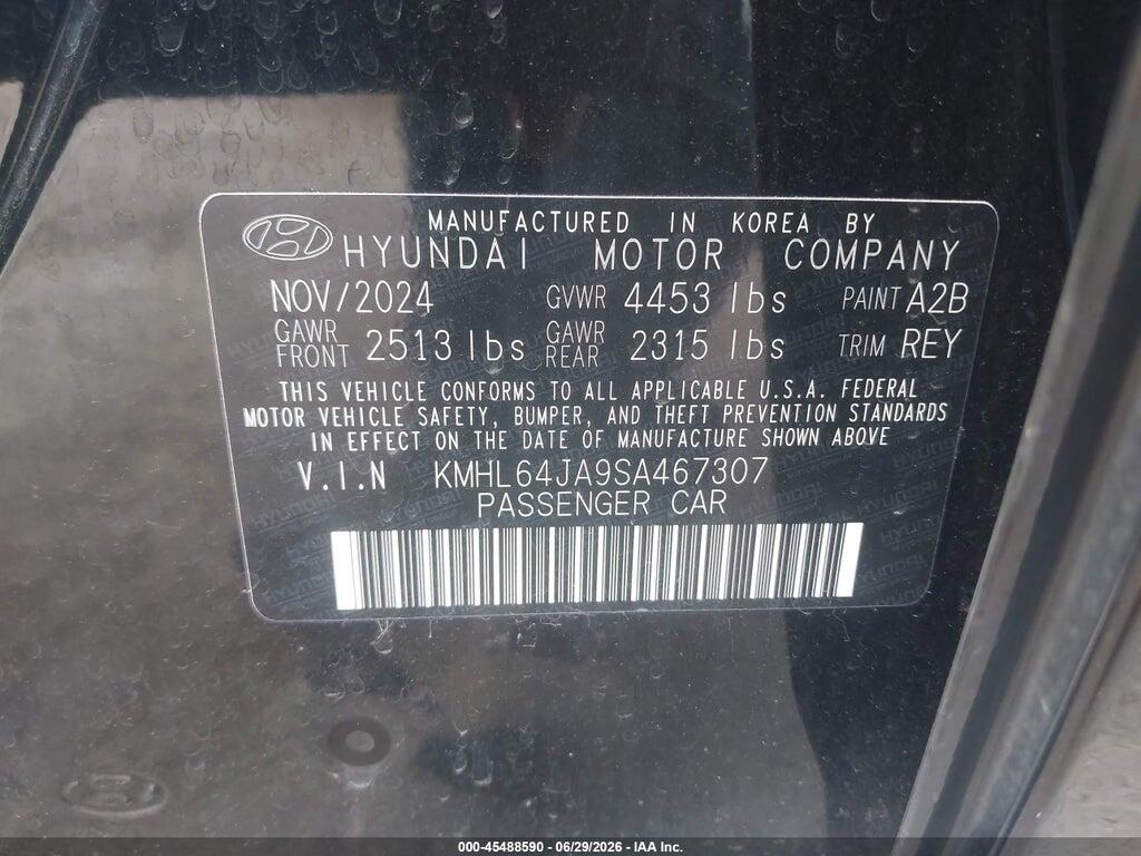 KMHL64JA9SA467307 2025 HYUNDAI SONATA photo no. 9