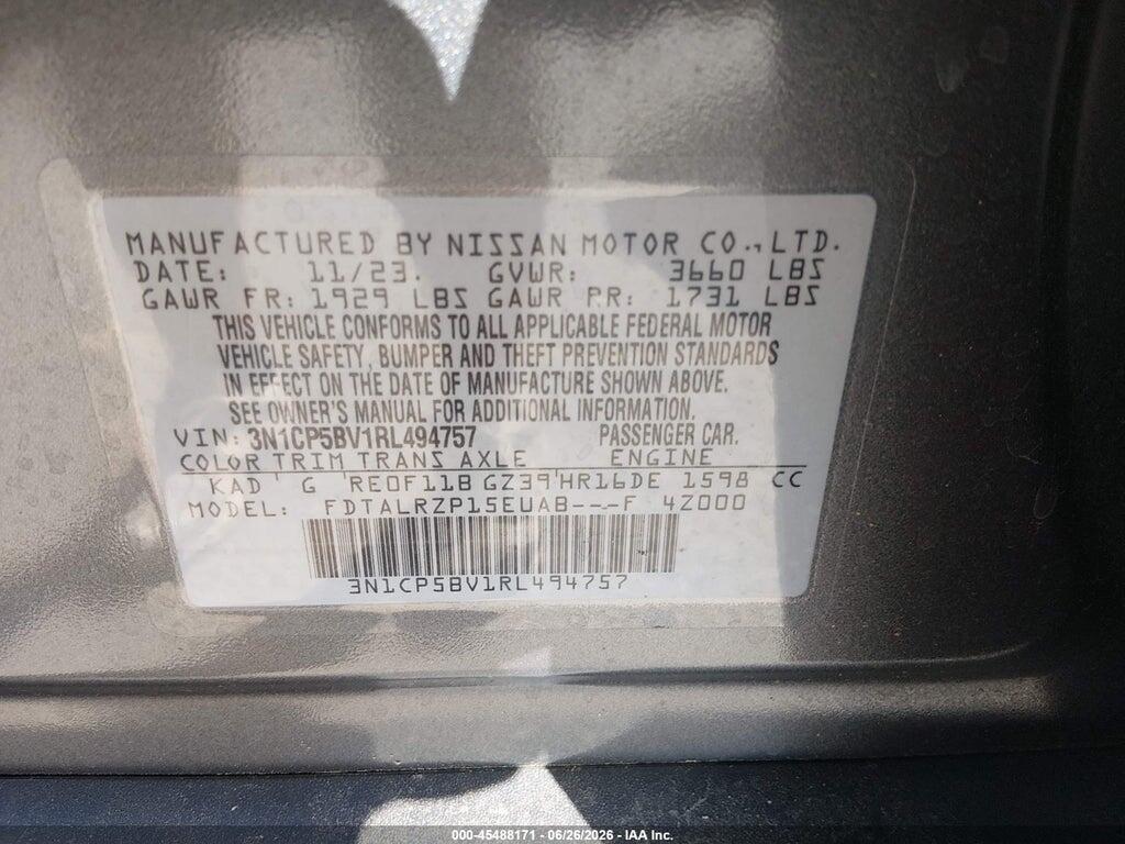 3N1CP5BV1RL494757 2024 NISSAN KICKS photo no. 9