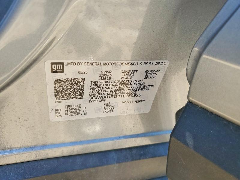 3GNAXHEG4TL160935 2026 CHEVROLET EQUINOX photo no. 12