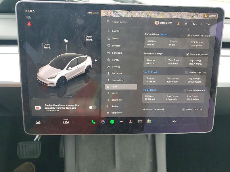 7SAYGDED0SF281595 2025 TESLA MODEL Y photo no. 9
