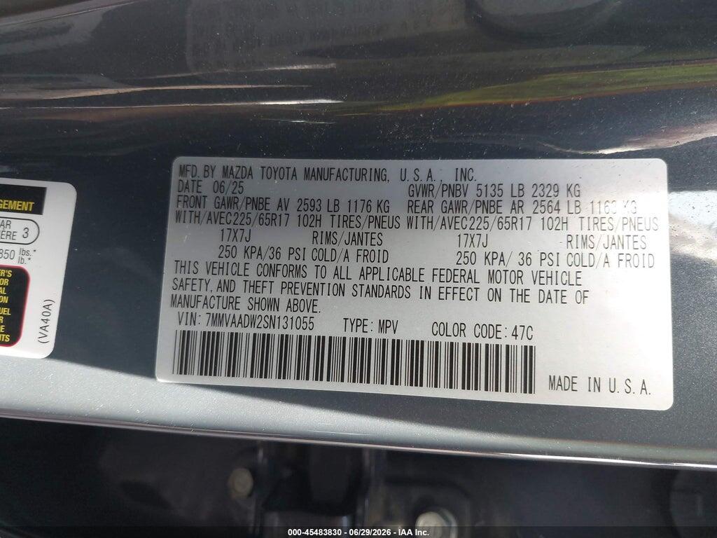 7MMVAADW2SN131055 2025 MAZDA CX-50 HYBRID photo no. 9