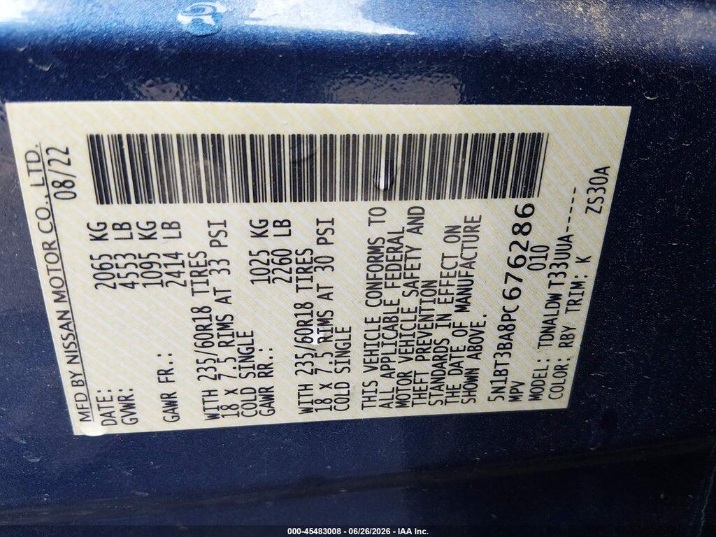 5N1BT3BA8PC676286 2023 NISSAN ROGUE photo no. 9