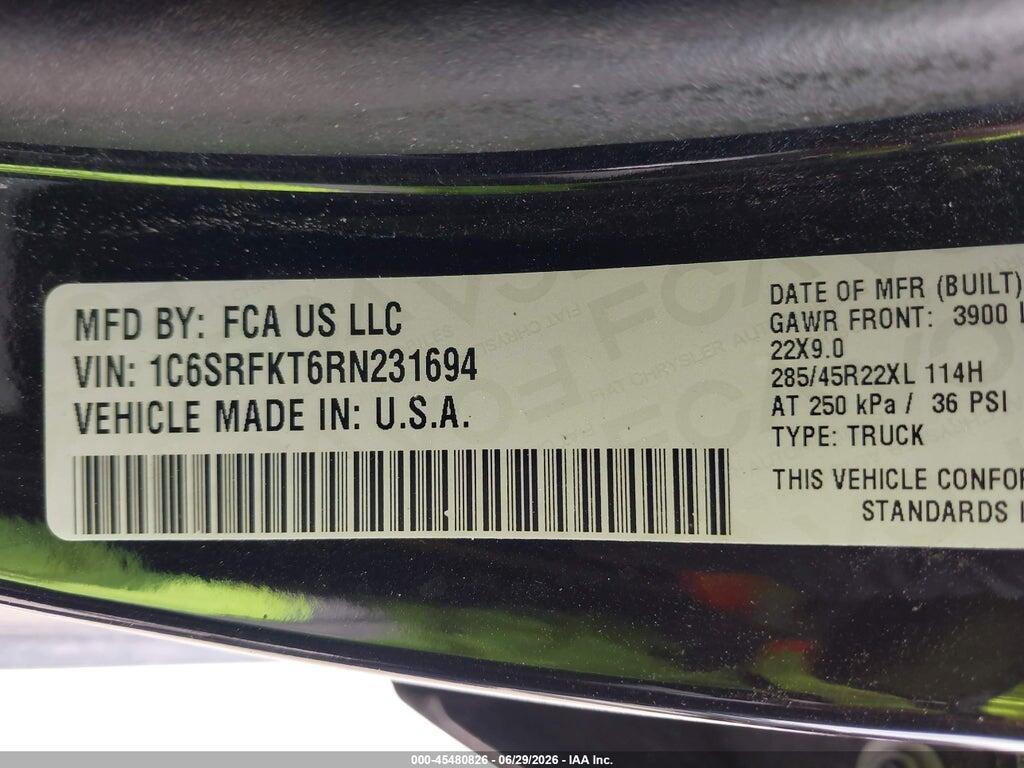 1C6SRFKT6RN231694 2024 RAM 1500 photo no. 9