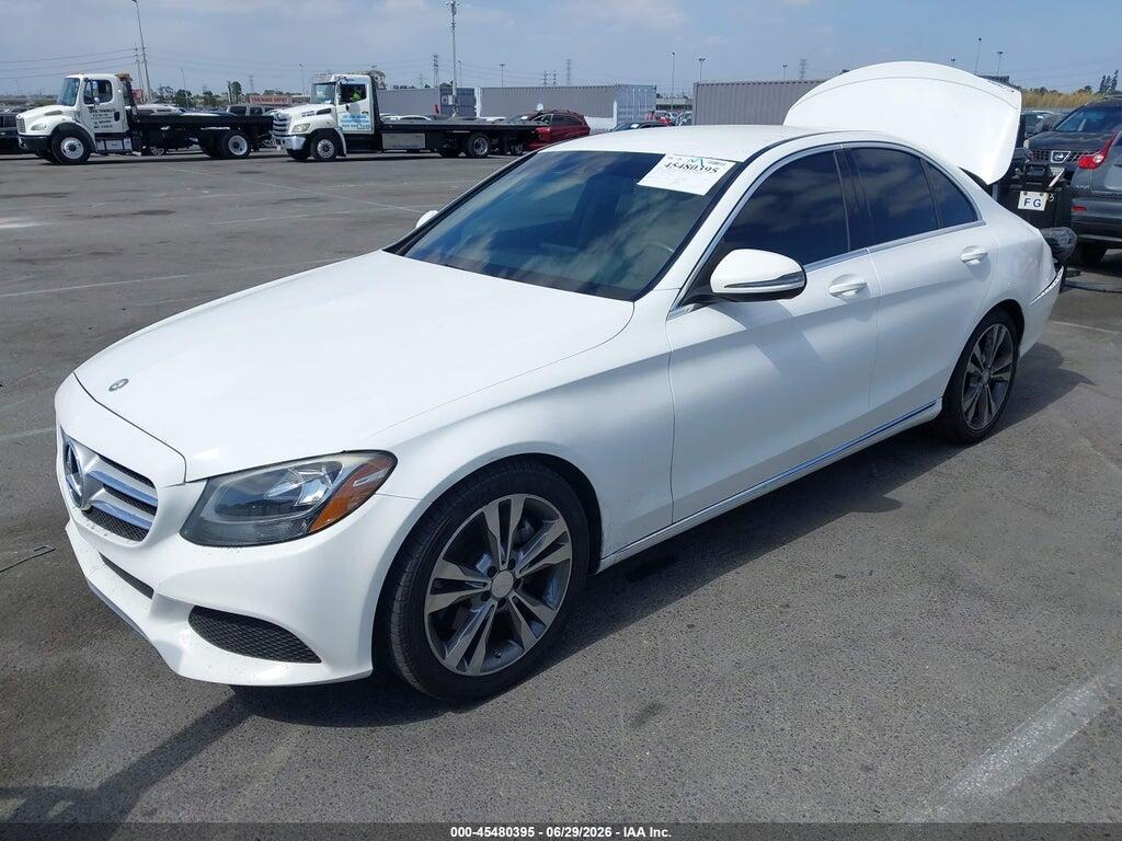 55SWF4JB7GU122607 2016 MERCEDES-BENZ C 300 photo no. 2