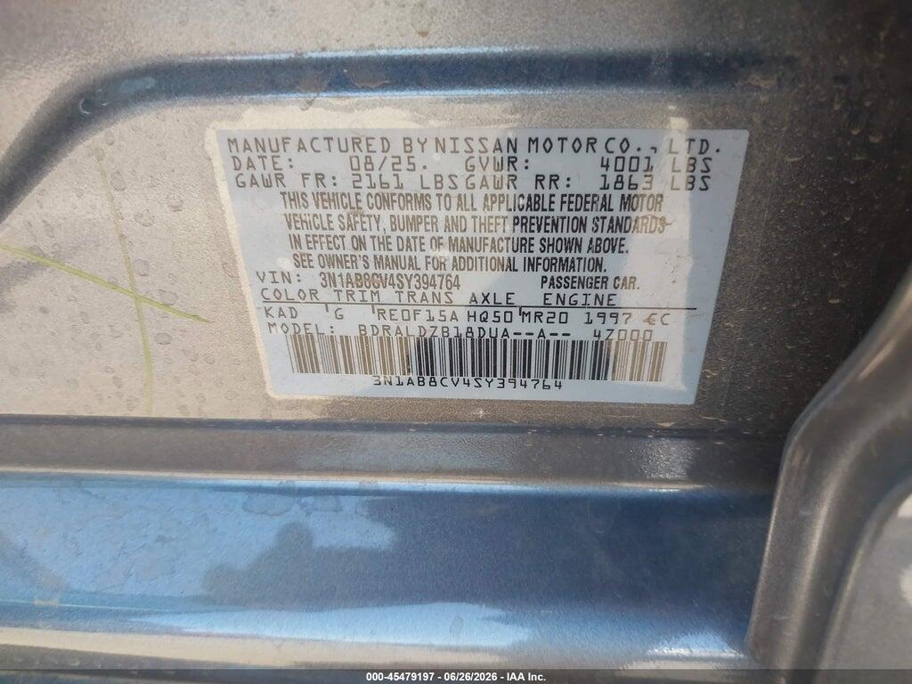 3N1AB8CV4SY394764 2025 NISSAN SENTRA photo no. 9