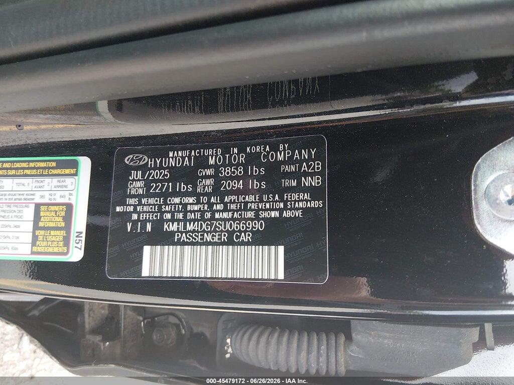 KMHLM4DG7SU066990 2025 HYUNDAI ELANTRA photo no. 9