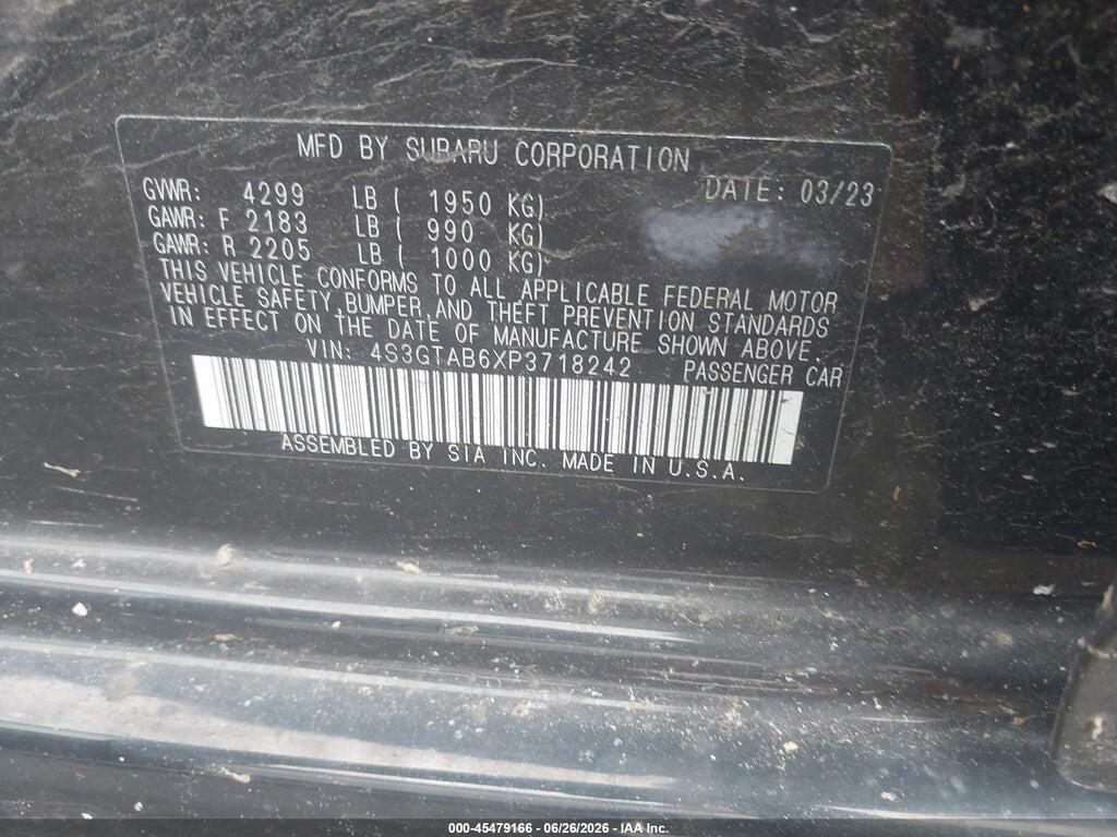 4S3GTAB6XP3718242 2023 SUBARU IMPREZA photo no. 9